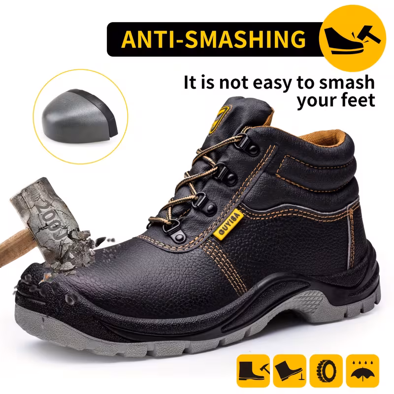 Zapatos de seguridad Resistentes Punta de acero y Cuero